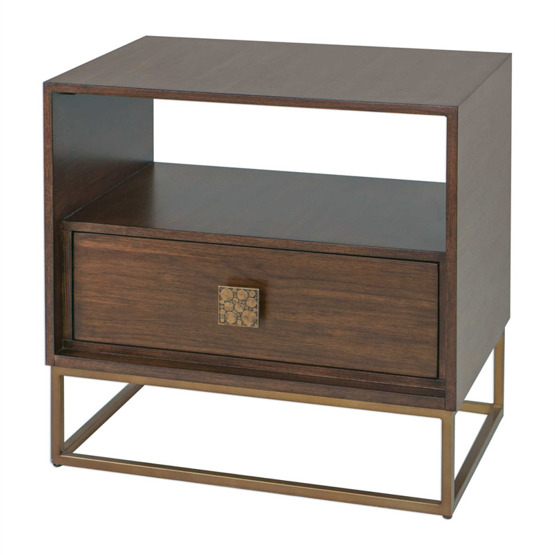 Table de bout avec rangement Yedinak