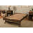 Javarius Wood Pop Up Trundle Bed In Walnut Brown Finish With Tray, Mattress Not Included