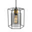 1 - Light Matte Black Caged Pendant