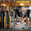 Support mural pour bouteilles de vin et verres en noir
