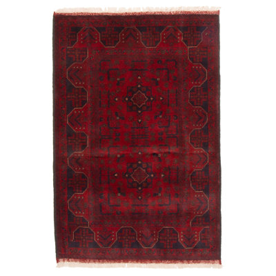 Tapis rouge Finest Khal Mohammadi 3 pi 5 po x 5 pi 1 po