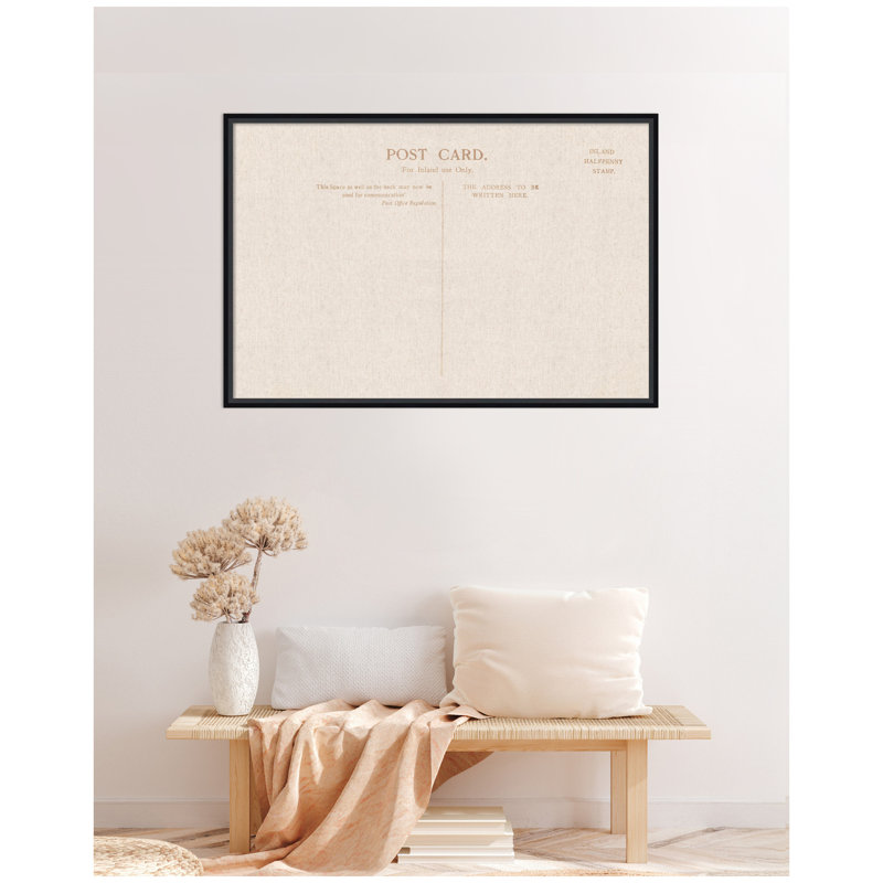 Tableau d'affichage en lin encadré en tissu, H 25 po x L 37 po x P 1,75 po, Noir