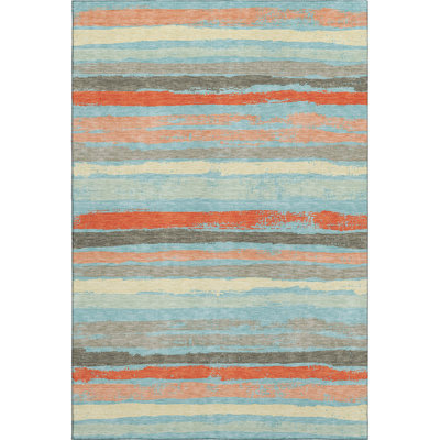 Premium Machine Washable Colmenero AMF1019 Stripes Rug