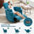 Ultimate Comfort Luxurious Power Recliner: Adjustable Pillows And Swivel Rocker Desig-1206493975-1197218917