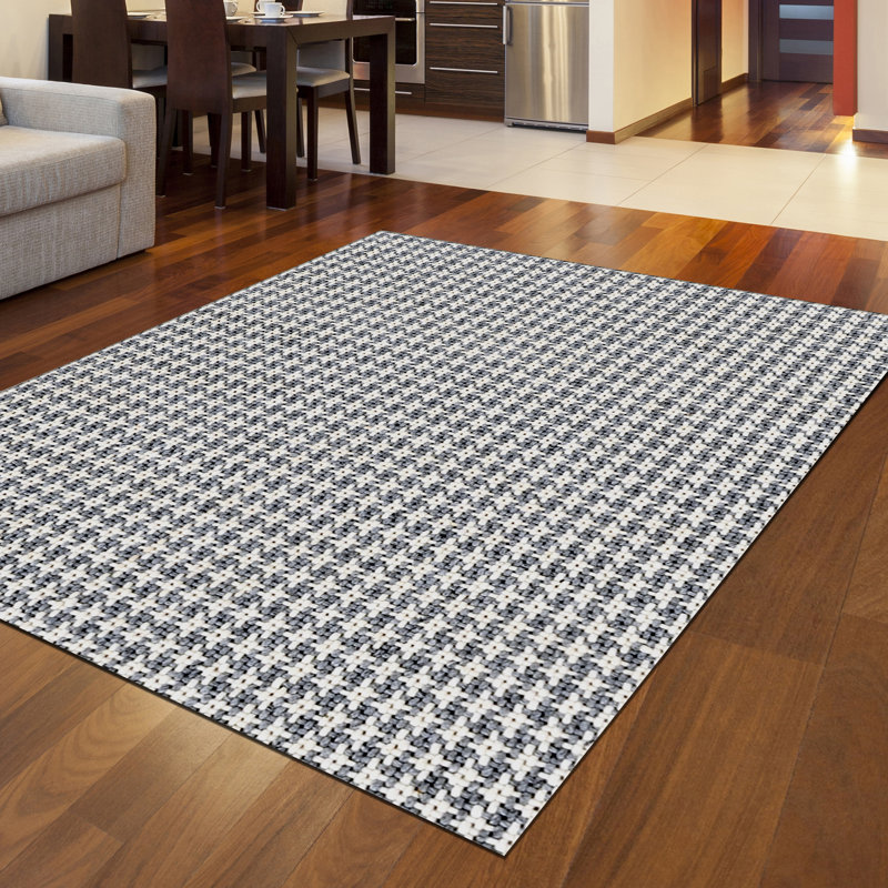 Tapis gris / blanc Lale, Tapis de couloir 2 pi 6 po x 10 pi