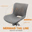 Chaises de salle à manger pivotantes de style moderne Mid-Century rembourrées-543076049