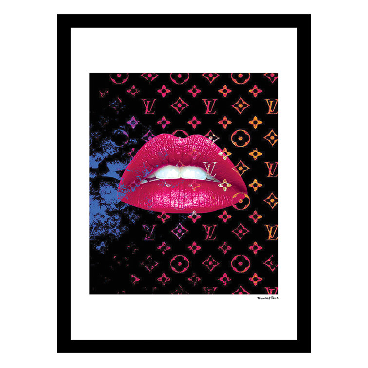 Louis Vuitton Lips Fashion Wall Art Print