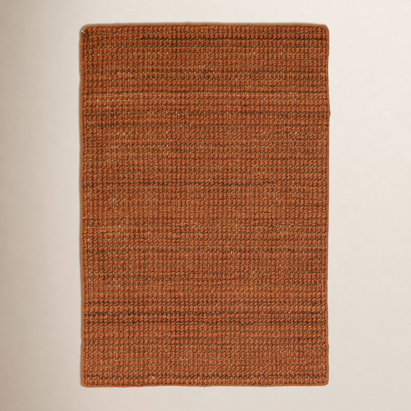 Guthrie Novi Hand-Loomed Wool Solid Area Rug, Rectangle 2' x 3', Clay