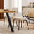 Dining Chairs Set Of 2, Upholstered Mid Century Modern Kitchen Dining Room Accent Chairs With Faux Leather Cushion Seat & Metal Legs For Kitchen, Living Room-2043465896-2015444209