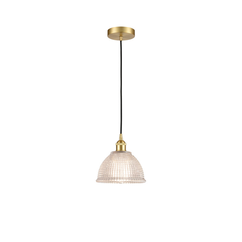 Luminaire suspendu en forme de dôme à 1 lumière Boba, Or satiné