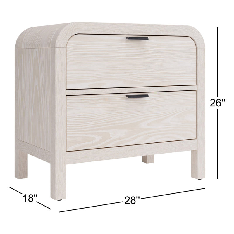 Joss & Main Essie 2-Drawer Nightstand - 28'' W