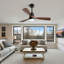 48 Inch Modern Ceiling Fan With Lights 3 Wood Fan Blade Noiseless Reversible Motor Smart Remote Control-1435337723-1435337726