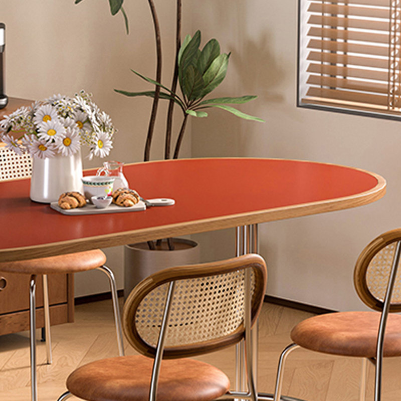 Bureau pratique et exquis rouge vif, H 29,52 po x l 70,86 po x P 31,49 po