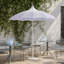 Parasol de patio 9 pi avec système de pivotement à 360 ° à bouton-poussoir, inclinaison de 30 ° (base non incluse)-1434777448