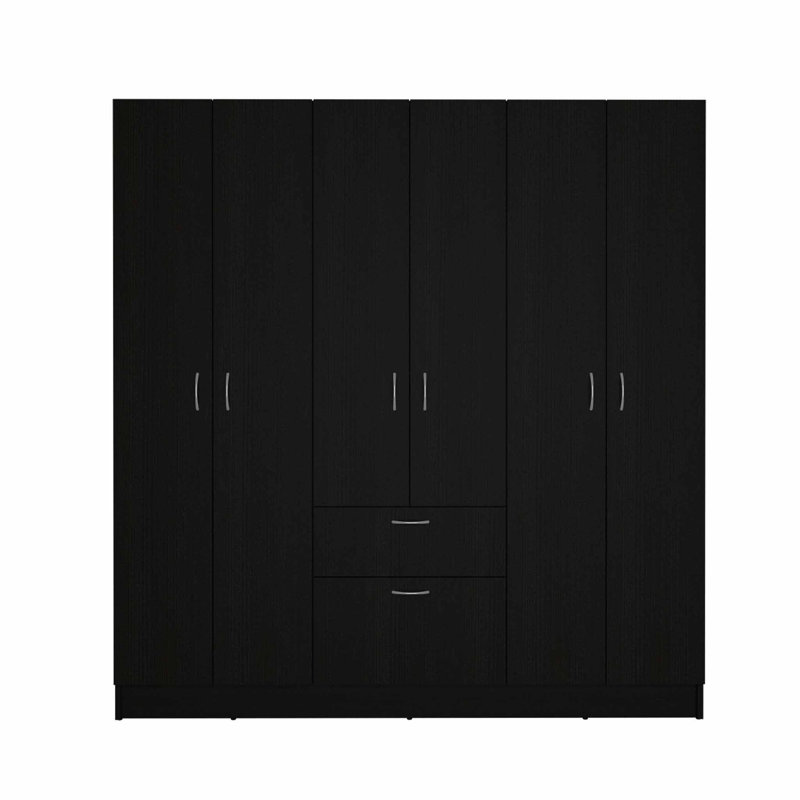 Commode combinée 71 po à un tiroir 71 po noir et blanc