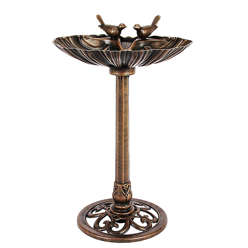 Bain d'oiseaux Elenamarie, Bronze antique