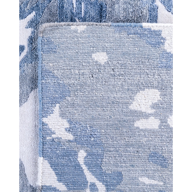 Overdyed One-of-a-Kind 8'2" x 9'10" Hand Knotted Area Rug