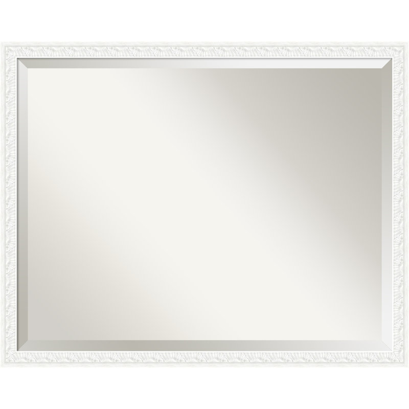 Miroir mural Bethany, Blanc, 24 po x 30 po