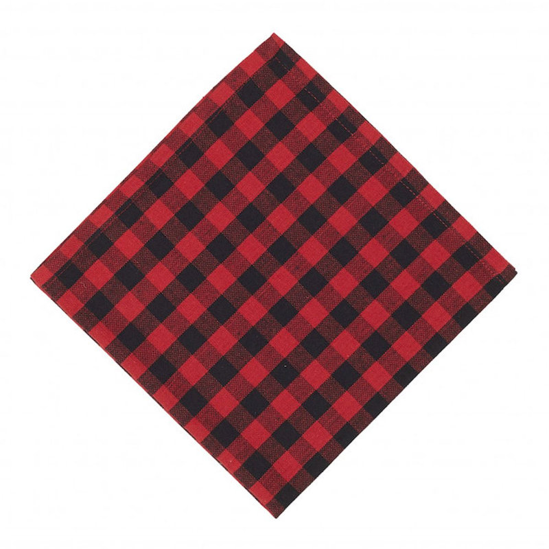 Ensemble de serviettes 4 pièces Lana Marie, Rouge, noir