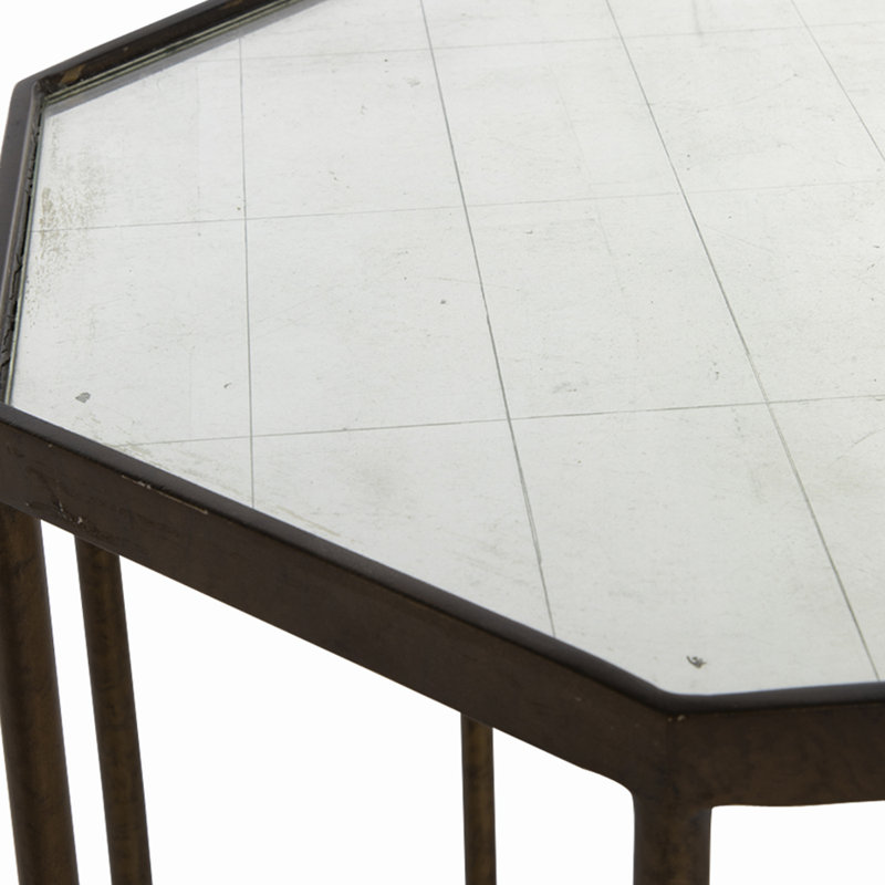 Barnes 26.25'' Glass Top Console Table