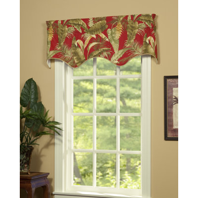 Captiva Tropical Cotton Floral Filler Valance