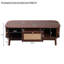 Table basse en rotin rustique Halden