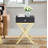 Justine Contemporary Rectangular 1-Drawer Accent Table with Metal "X" Shape Base-1441561970-1441561967