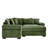Convertible Corduroy Sectional Sofa with Movable Ottoman, Modern Couch for Living Room-114888063-121418092