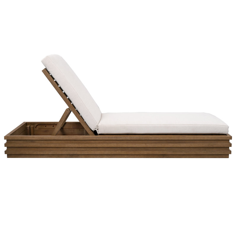 Priya Eucalyptus Patio Chaise Lounge