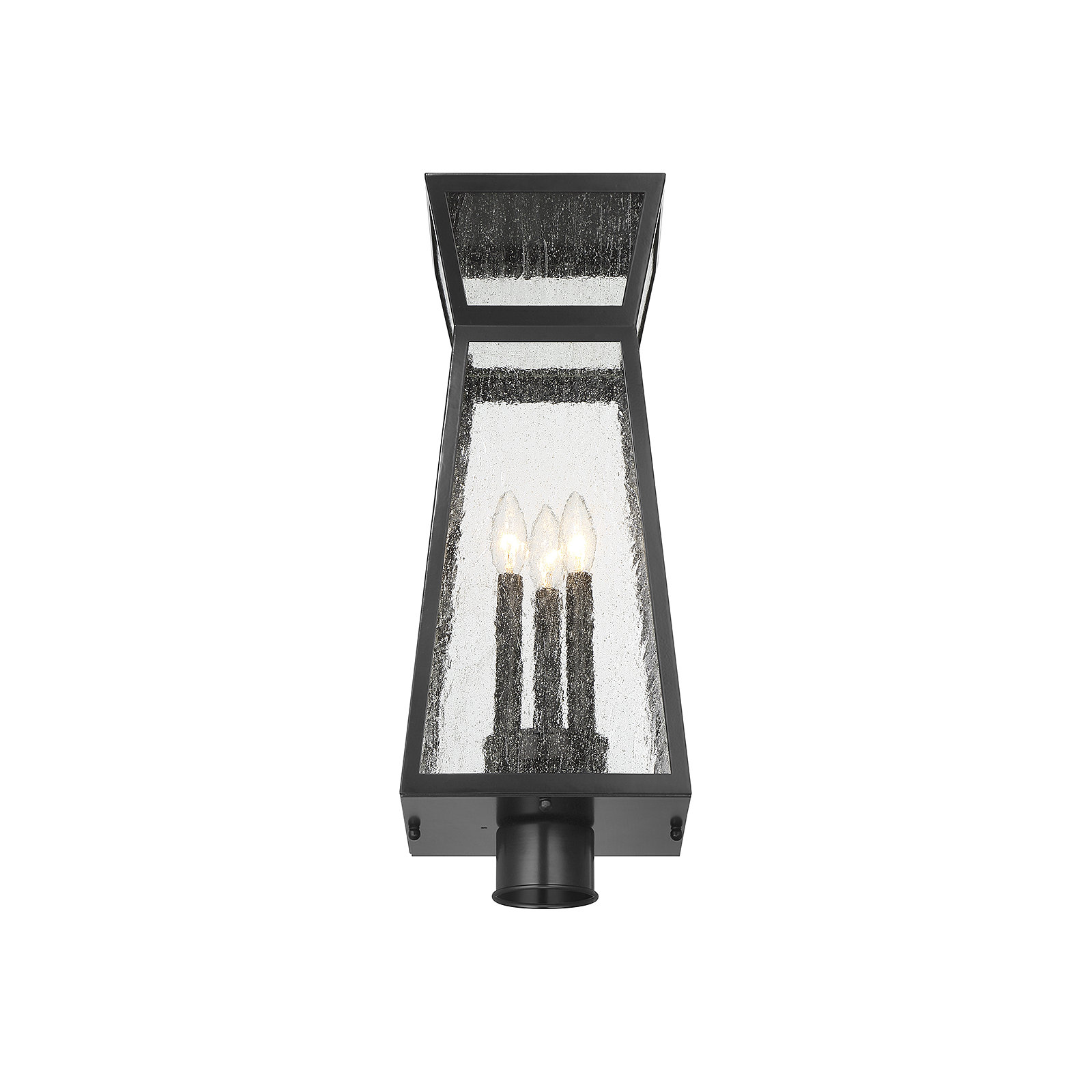 Keima Matte Black 3 -Light 23.25" H Hardwired Lantern Head