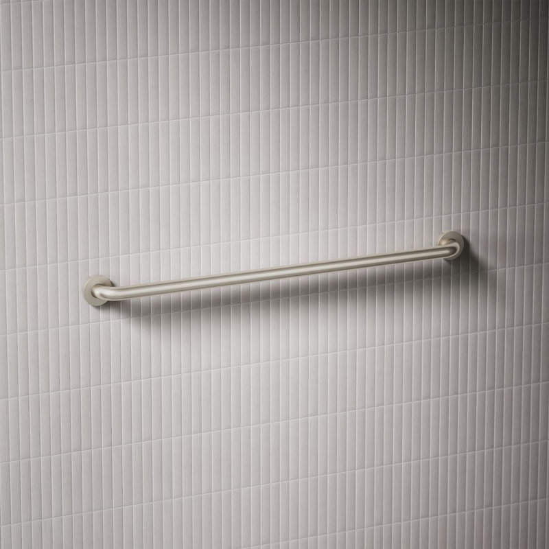 Barre d'appui contemporaine, L 36 po, Acier inoxydable brossé
