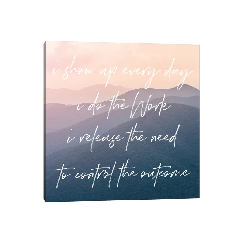 Do The Work In Smoky Mountain Sunset by Nature Magick - Gallery-Wrapped Canvas Giclée on Canvas, 30.48 cm H x 30.48 cm W