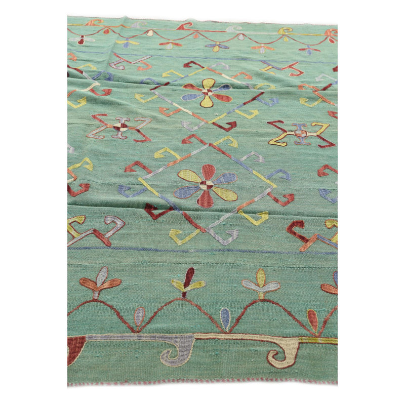 Tapis vert clair 7 x 10 po