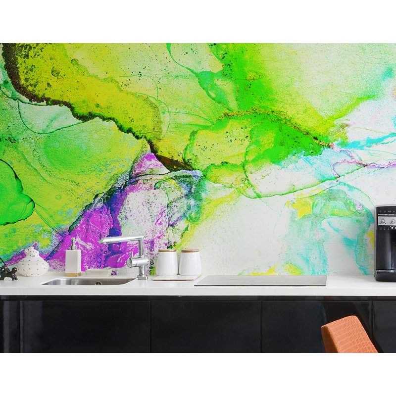 Murale encre alcool Debrorah, L 144 po x l 108 po