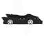 Lit plateforme simple avec roulettes