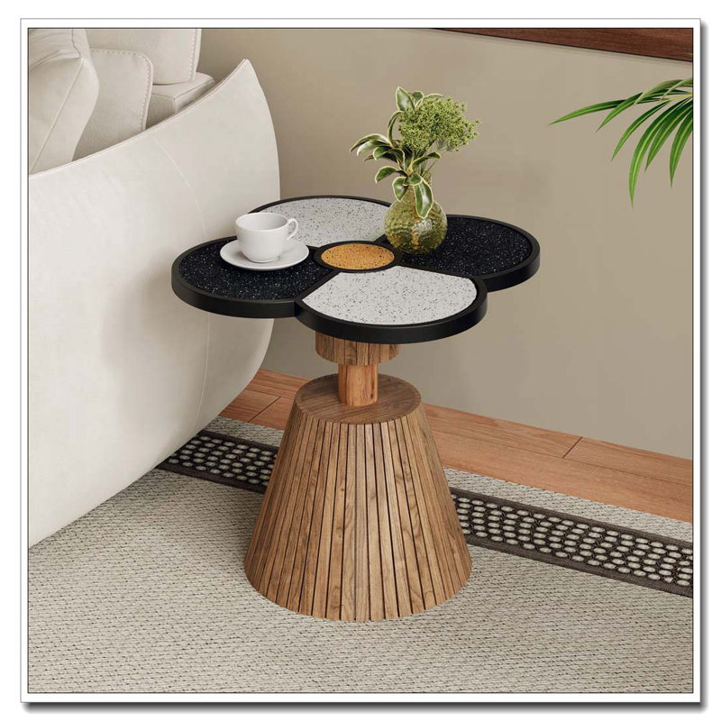 Table d'appoint pour le salon, la chambre à coucher et les petits espaces - Table d'appoint décorative en bois