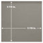Quarry 6" x 6" Ceramic Bullnose Tile Trim in Grey