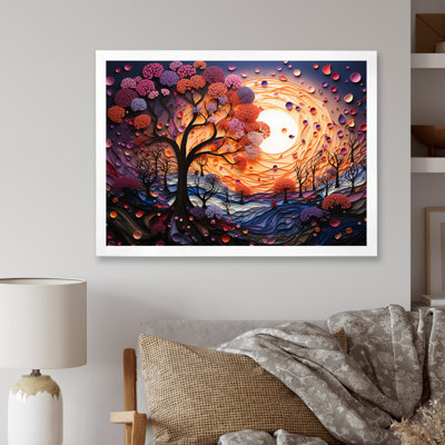 Paysage romantique fondant des cœurs I - impression