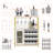 Coffee Wine Bar Cabinet With Storage And Detachable Rack, Farmhouse Sideboard And Buffet Cabinet With Glass Holder And Mesh Door, Liquor Coffee Bar Cupboard-373642011