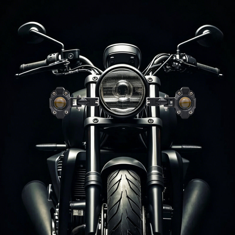 2-Pack LED Motorcycle Spotlights, Motorcycle LED Lights