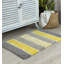 Ensemble de 2 tapis de bain à rayures antidérapants 100% coton Cervantes-606254272-657245407