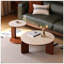 Table basse surélevée 100% en bois massif avec plateau supérieur