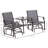 Grey Outdoor With Stain- Table Patio Glider Chair Coffee In Color
