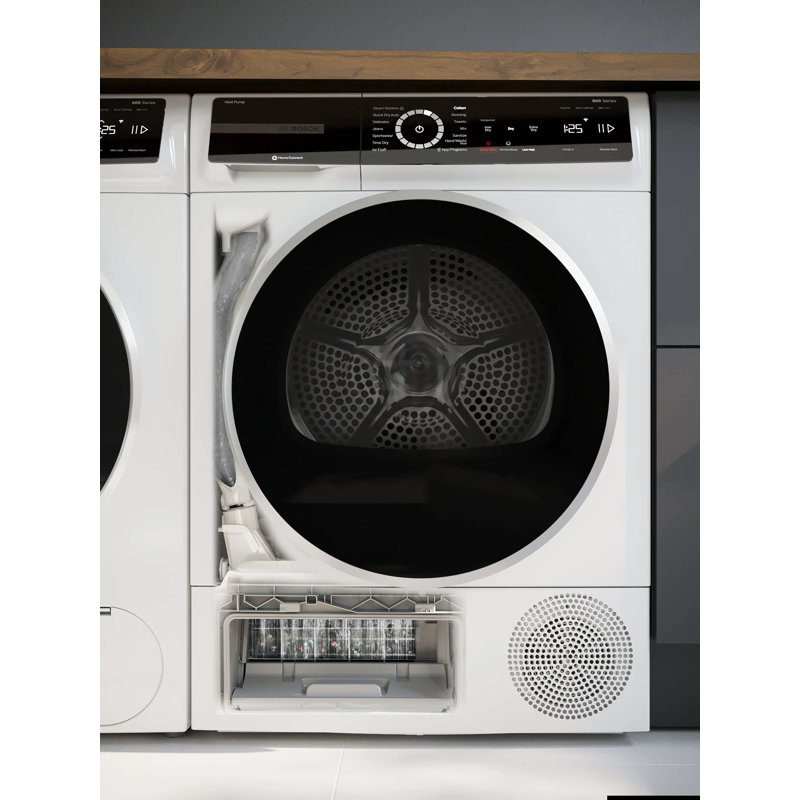 Bosch 500 Series Electric Ventless Dryer With Heat Pump 24 Inch in White