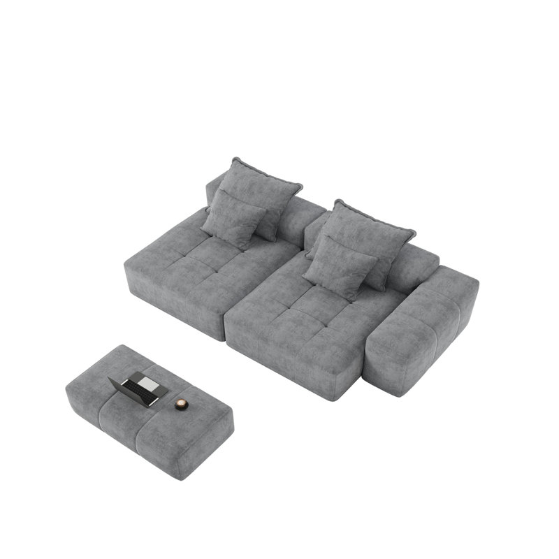 Canapé modulaire surdimensionné Modern, Gris