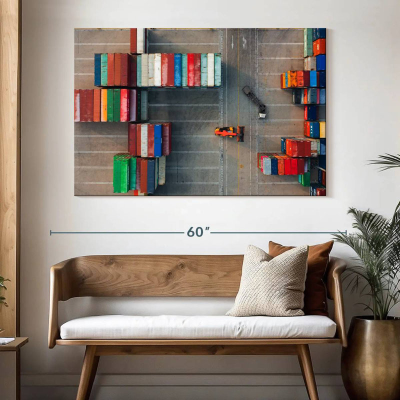 Mehar Freight Yard II, 34" H x 51" W