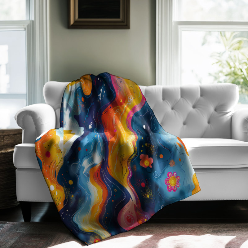 Whimsy Art - 1 Piece Premium Blanket, Queen