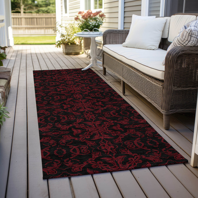 Tapis intérieur / extérieur Malchow avec envers antidérapant, Tapis de couloir 2 pi 3 po x 7 pi 6 po