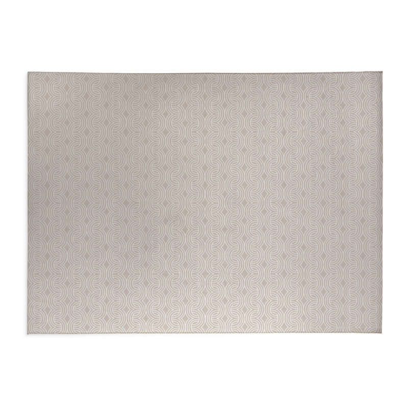 Child Lock Lightweight Non-Slip Kitchen Mat, Rectangle 4' x 6', Taupe
