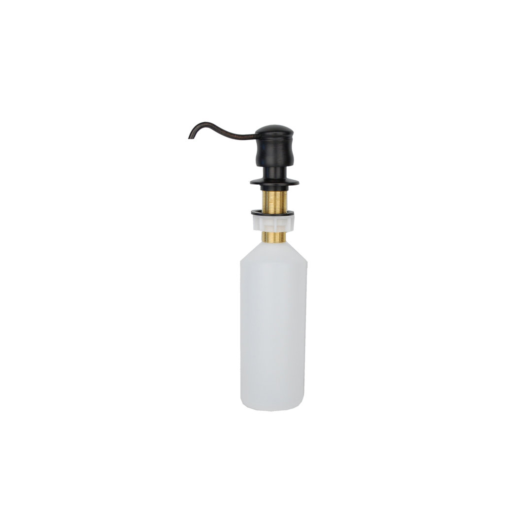 Solid Brass Soap & Lotion Dispenser in Oil Rubbed Bronze Premier Copper Products